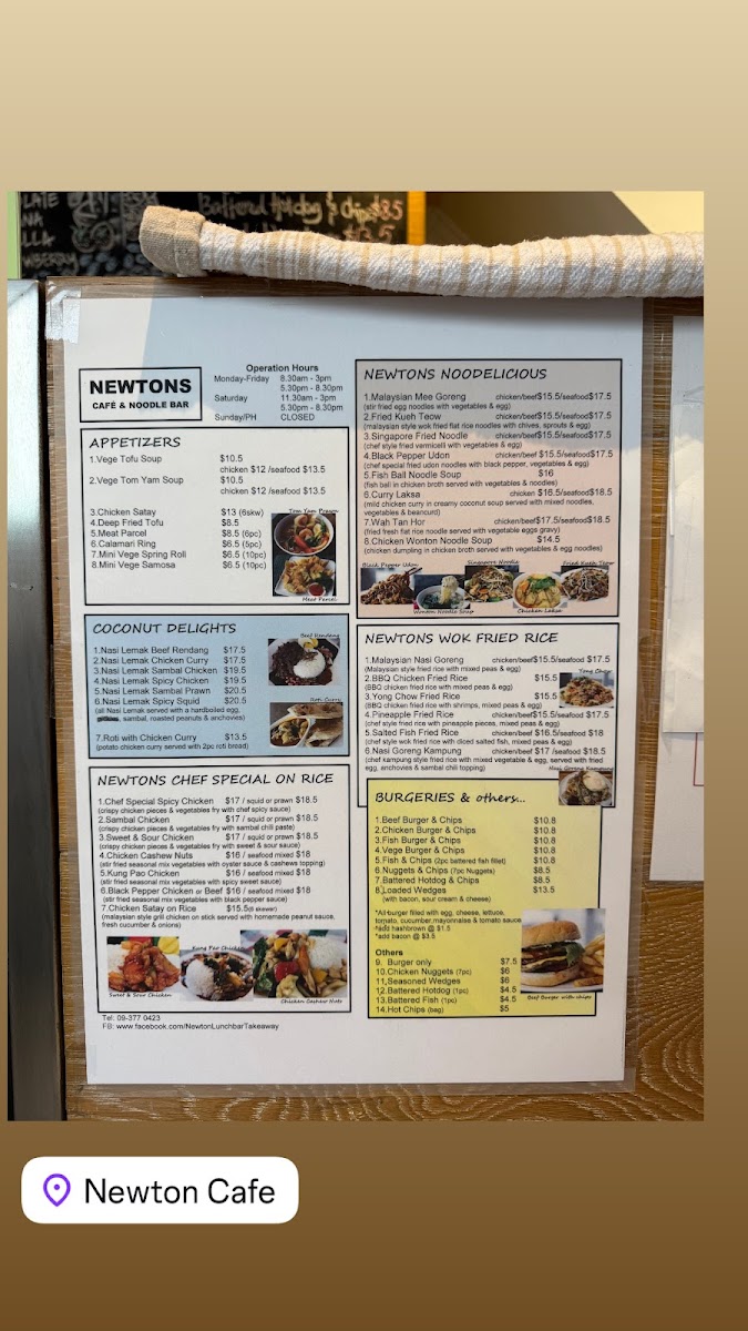 Newton Cafe & Noodle Bar Photo Menu 4