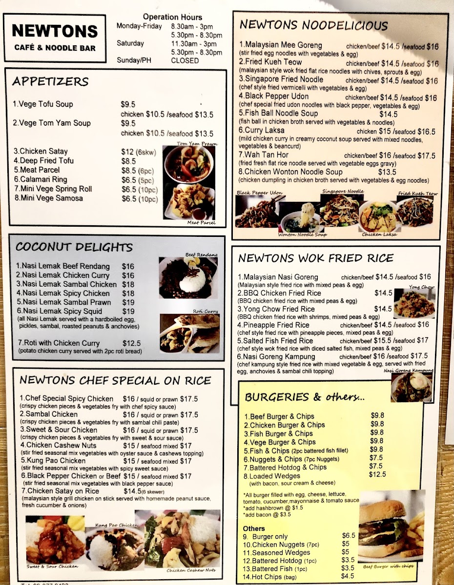 Newton Cafe & Noodle Bar Photo Menu 5