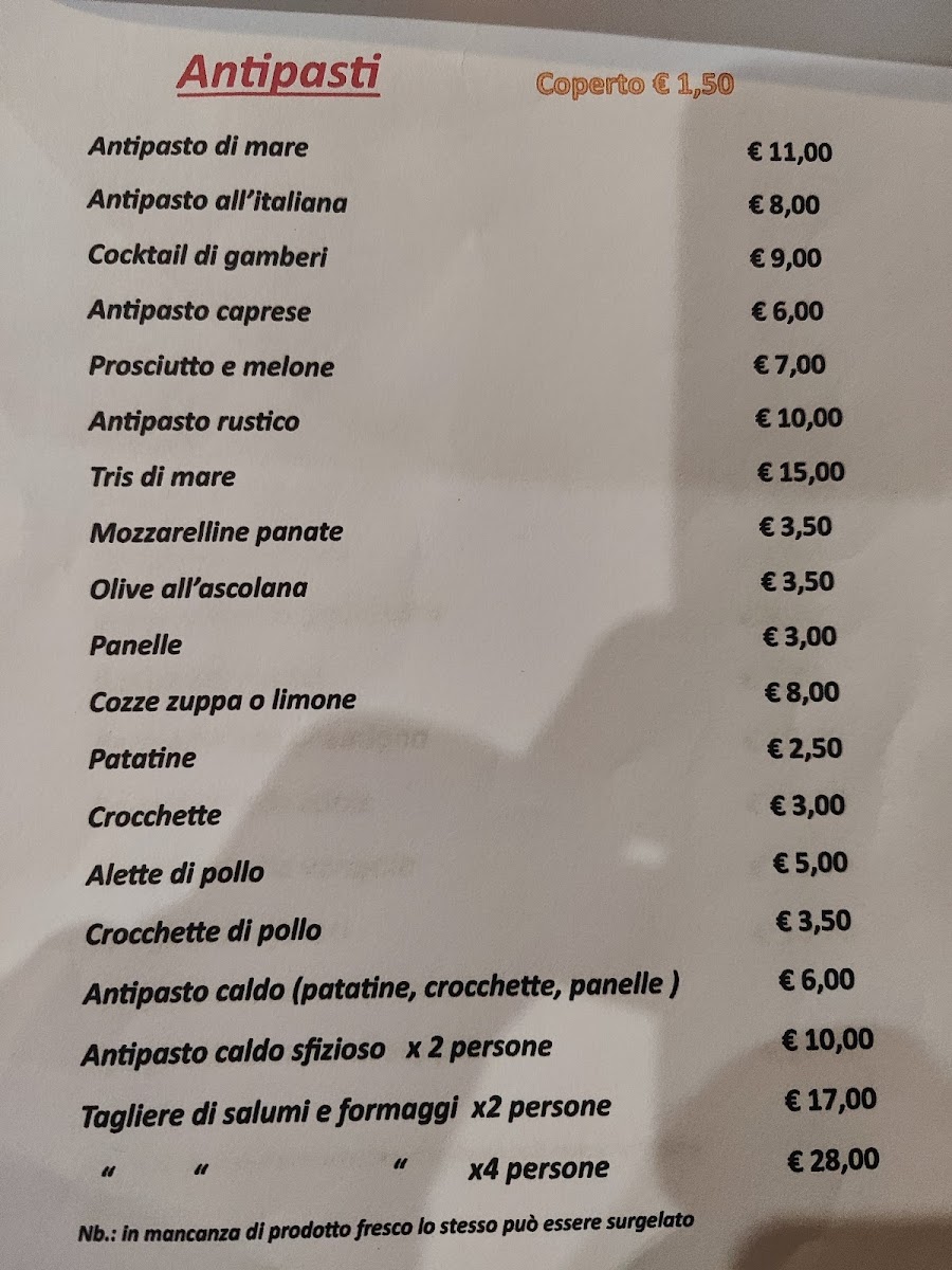 Ristorante Pizzeria Bar 'Ni Tanu Photo Menu 1