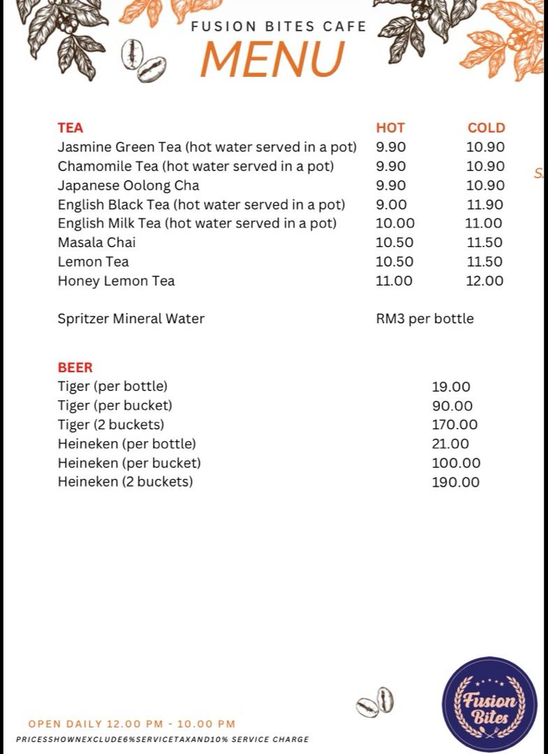 Fusion Bites Cafe Photo Menu 4
