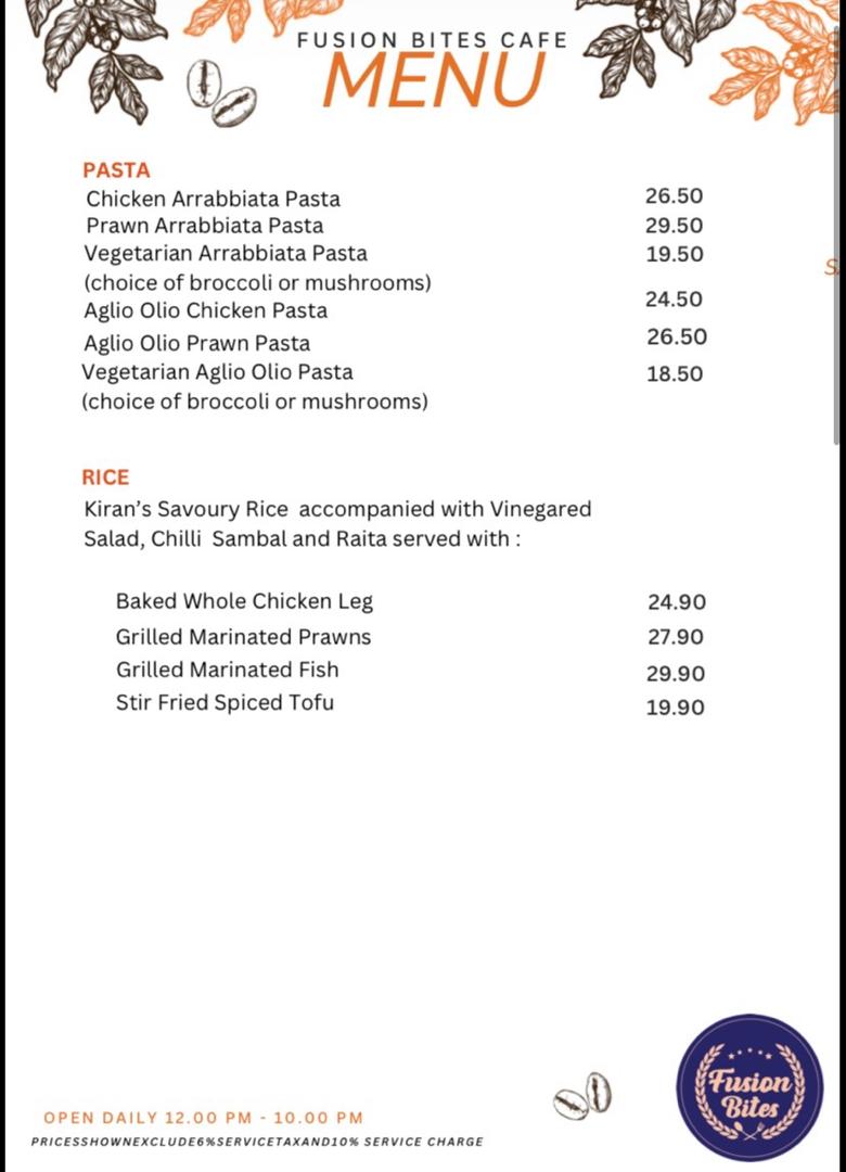 Fusion Bites Cafe Photo Menu 6