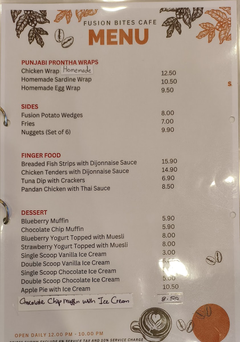 Fusion Bites Cafe Photo Menu 9