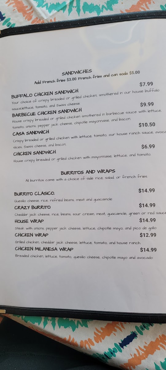 Crazy Tacos And Burgers Photo Menu 7