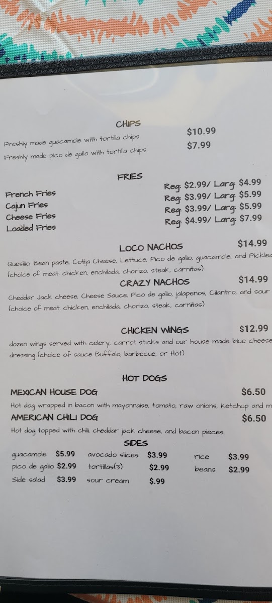 Crazy Tacos And Burgers Photo Menu 8