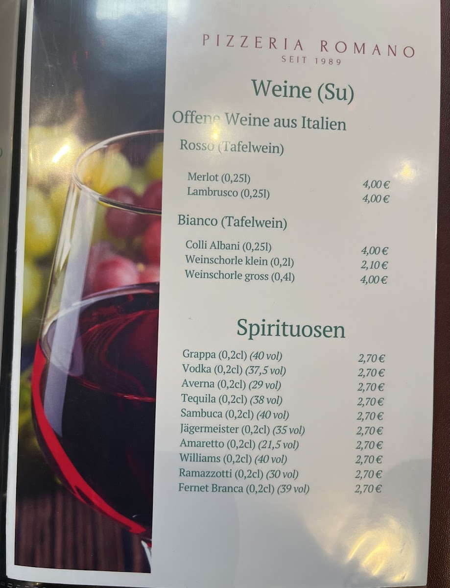 Pizzeria Romano (Brückenpaulus) Photo Menu 8