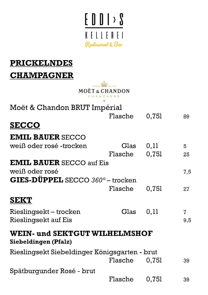 EDDI'S KELLEREI Restaurant & Bar Photo Menu 10