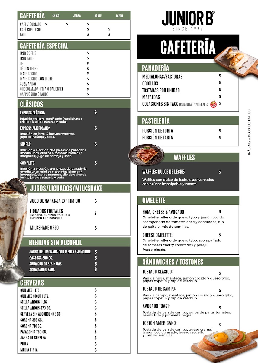 Junior B Photo Menu 2