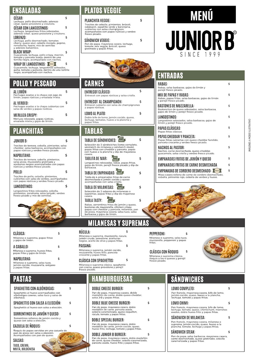 Junior B Photo Menu 4