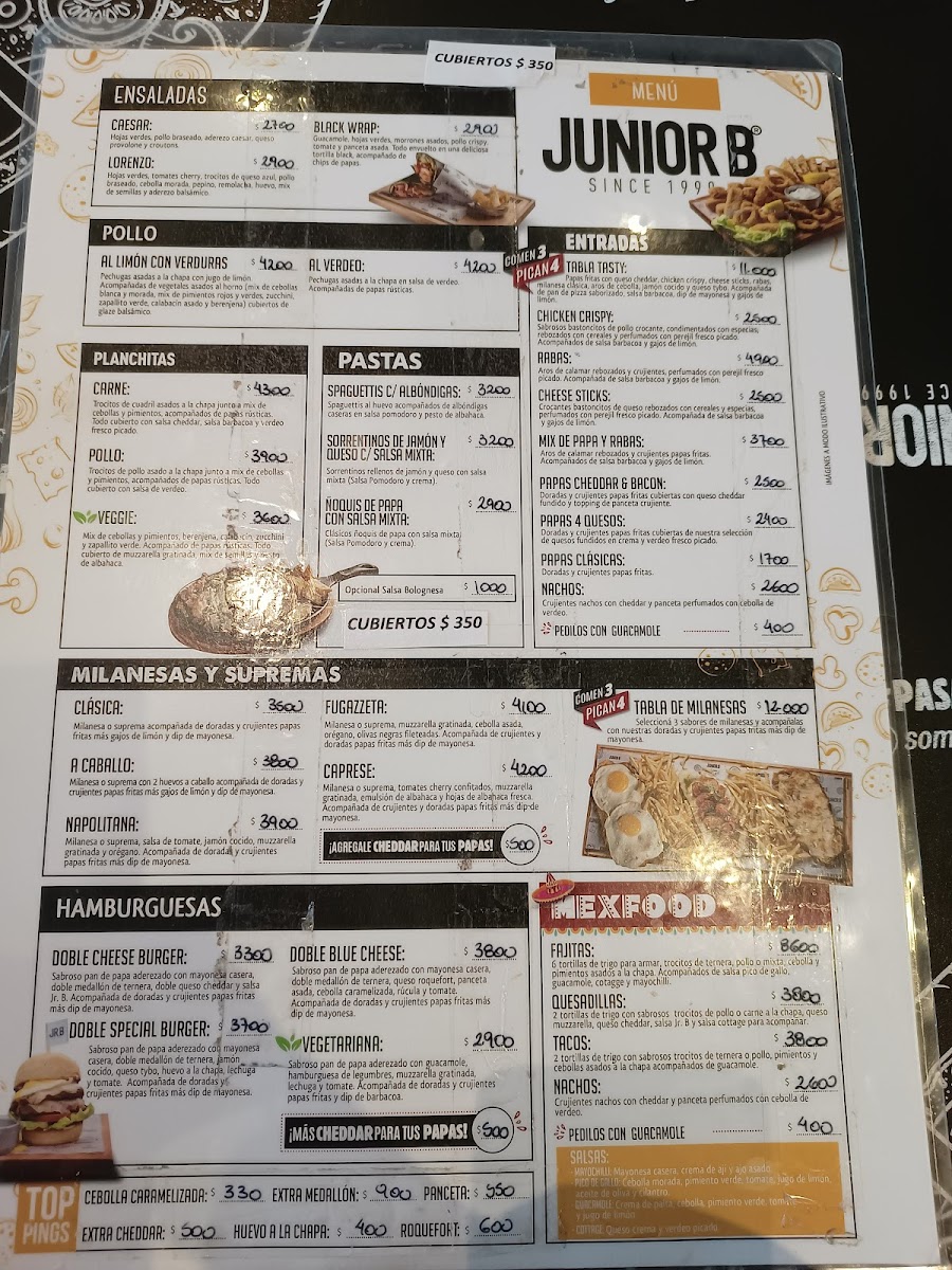 Junior B Photo Menu 6