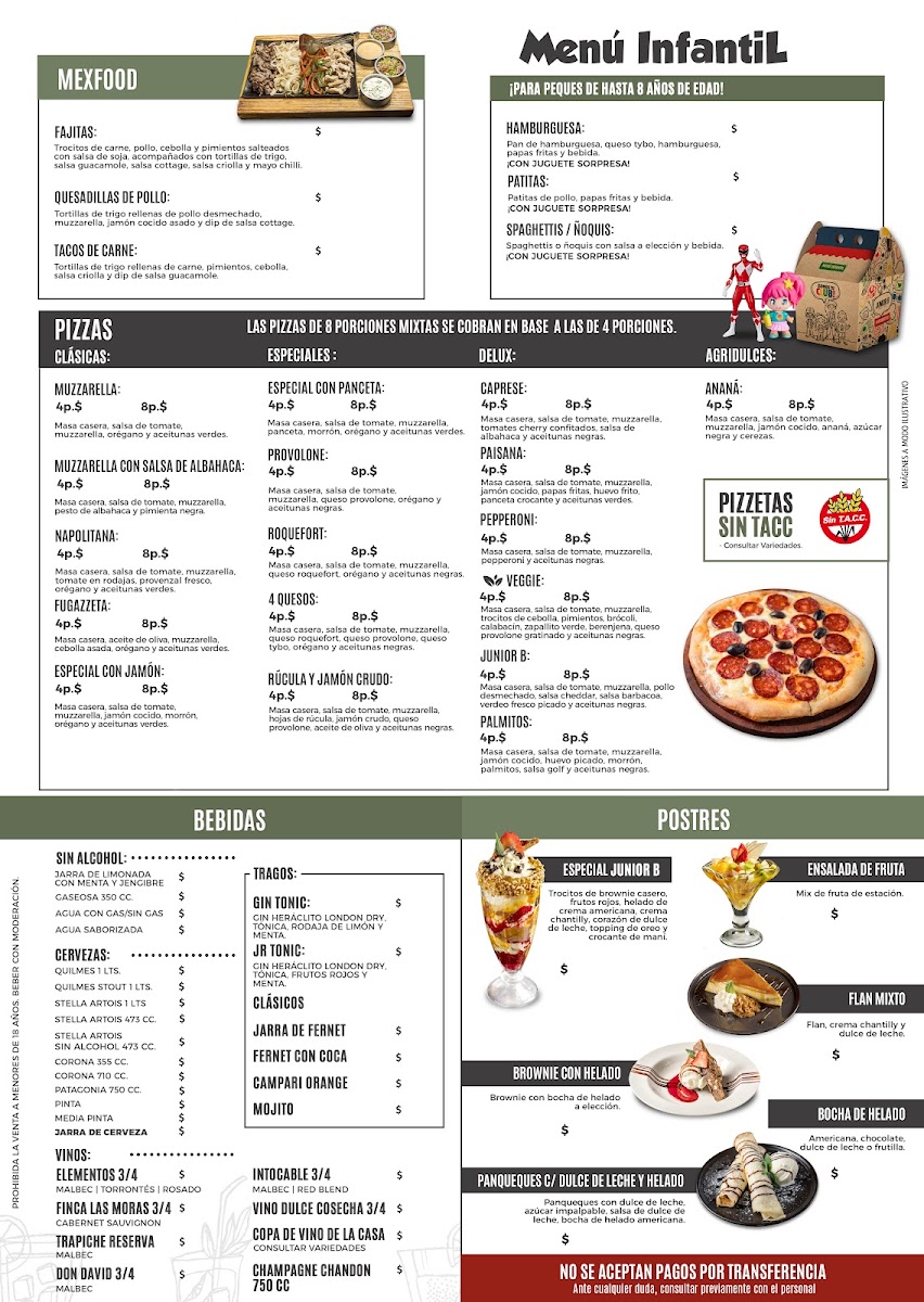 Junior B Photo Menu 9