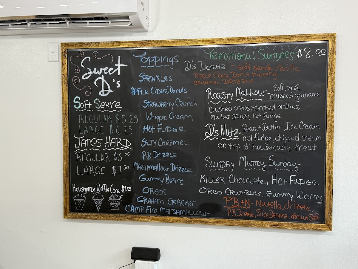 Sweet D's Ice Cream Photo Menu 3