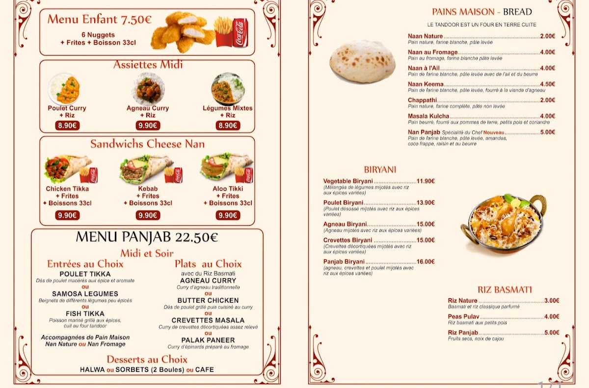 Mewar Restaurant Photo Menu 2