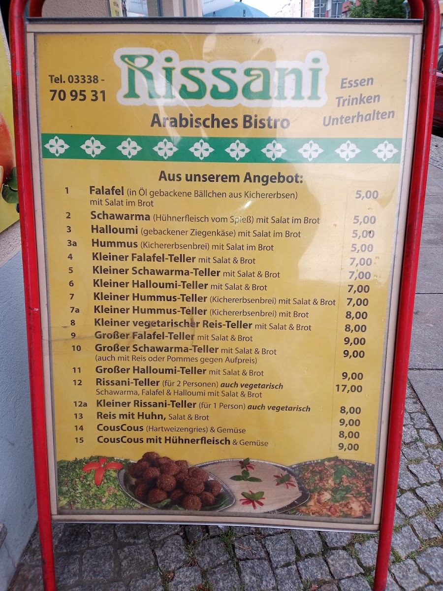 Rissani-Imbiss Photo Menu 9