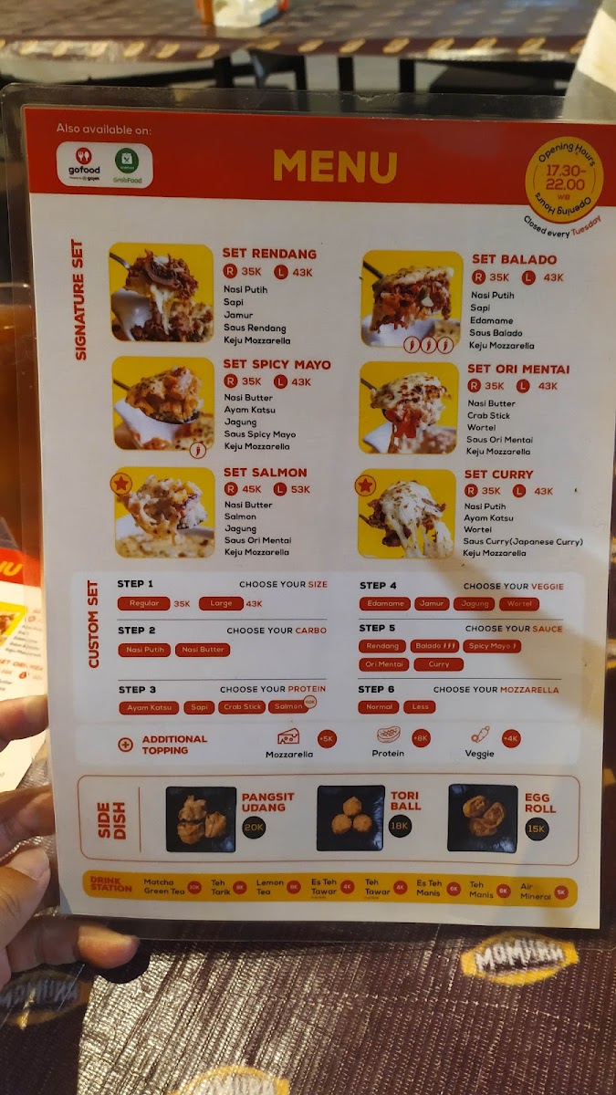 Momura Photo Menu 1