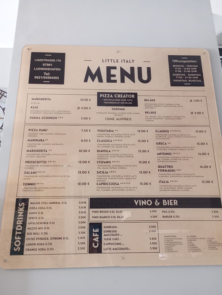 Little Italy - Eiscafé & Pizzeria Photo Menu 1