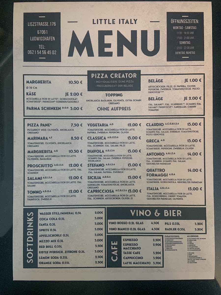 Little Italy - Eiscafé & Pizzeria Photo Menu 6