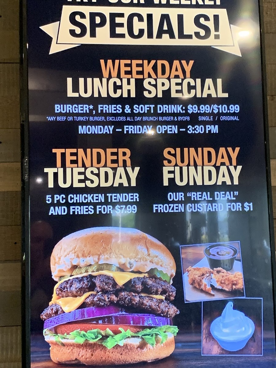 Freakin' Unbelievable Burgers Photo Menu 2