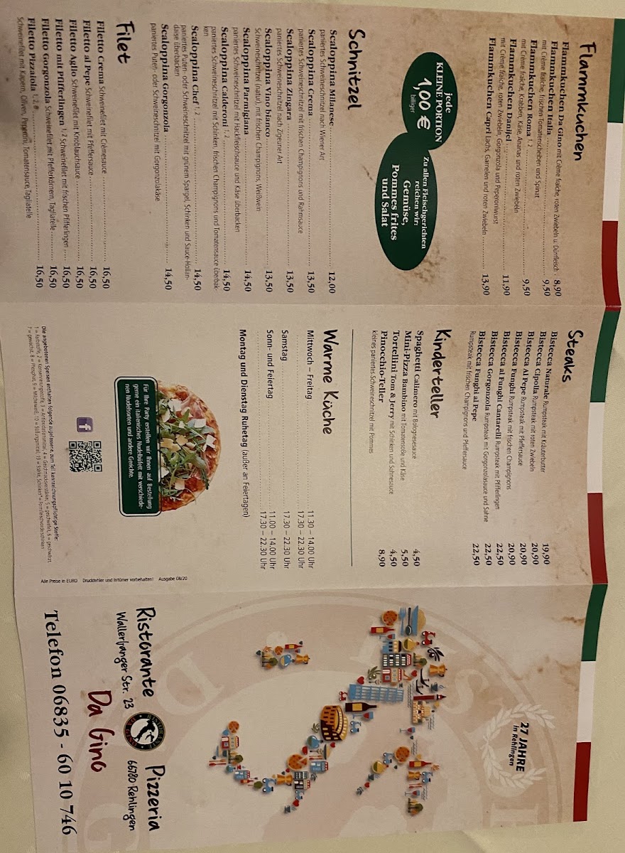 Pizzeria Da Gino Photo Menu 2