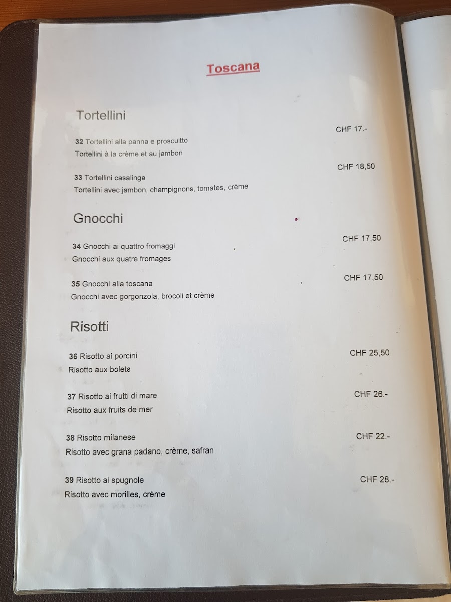 Restaurant & Pizzeria Toscana Photo Menu 7
