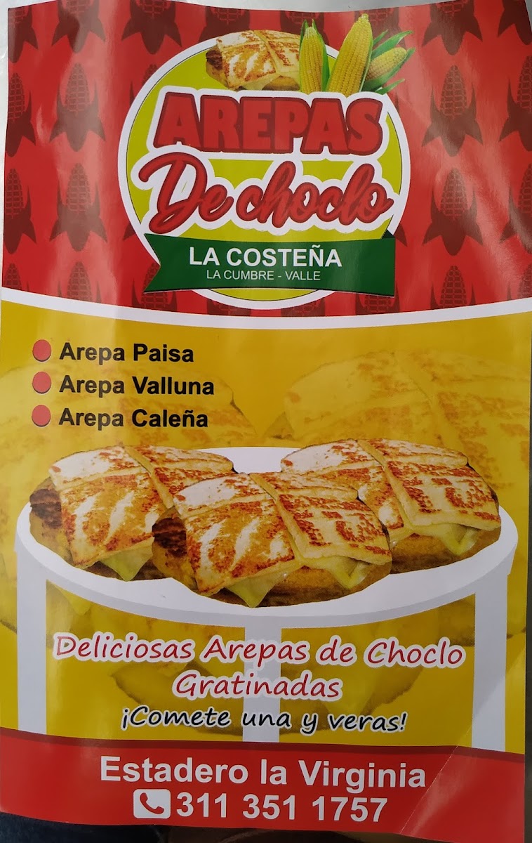Arepas de choclo La Costeña Photo Menu 1