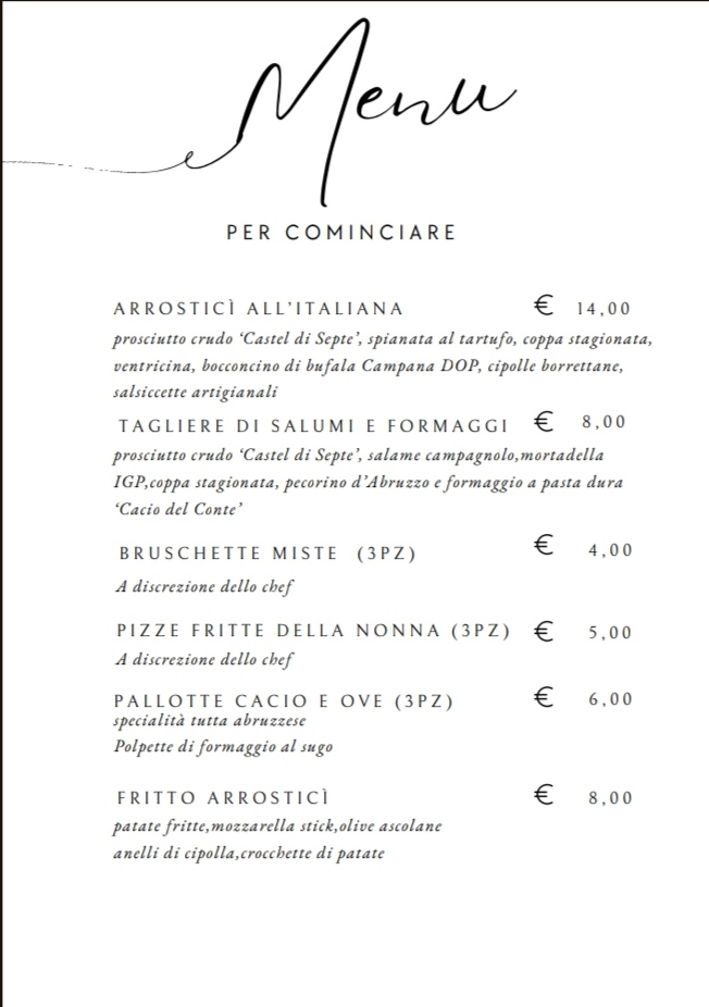 ARROSTICI' Photo Menu 2