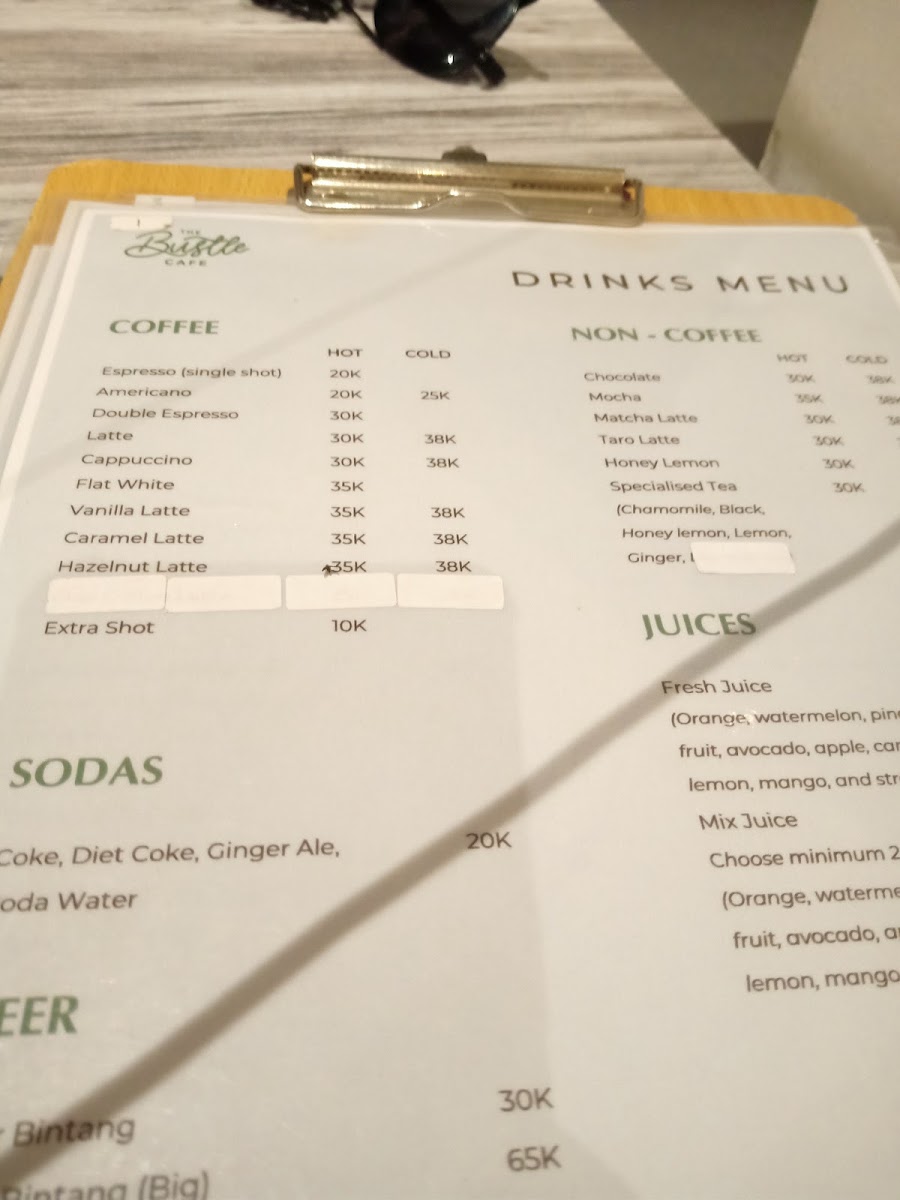 The Bustle Cafe Photo Menu 3