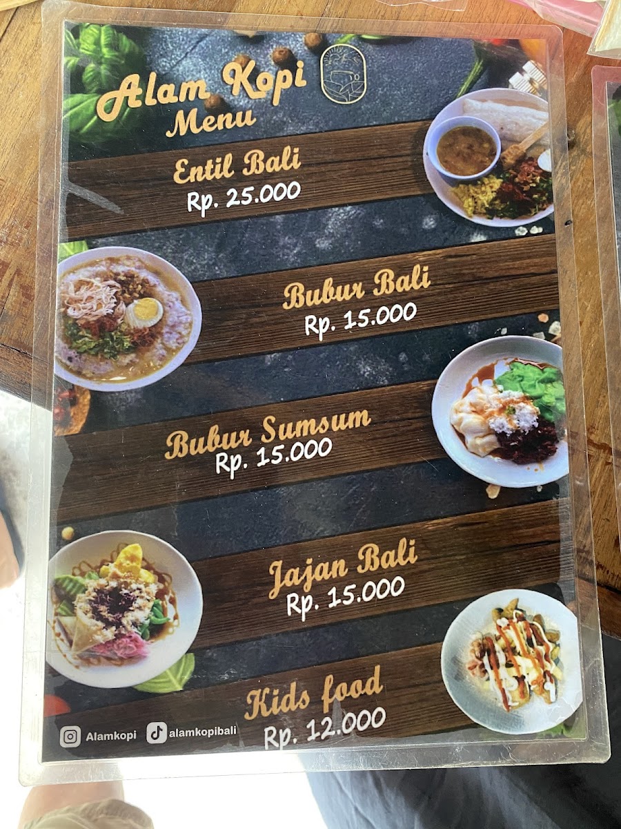 Alam Kopi Bali Photo Menu 2