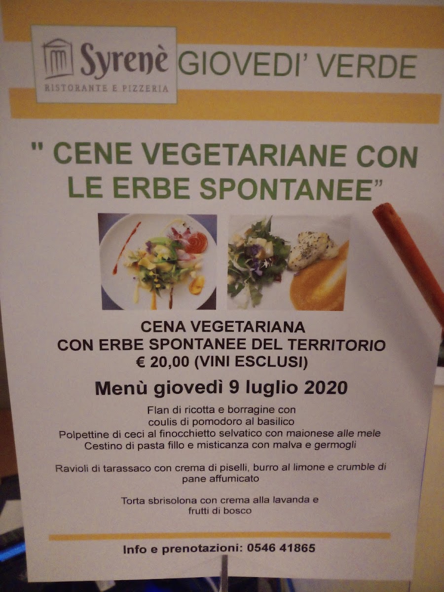 Ristorante Pizzeria Syrenè Photo Menu 1