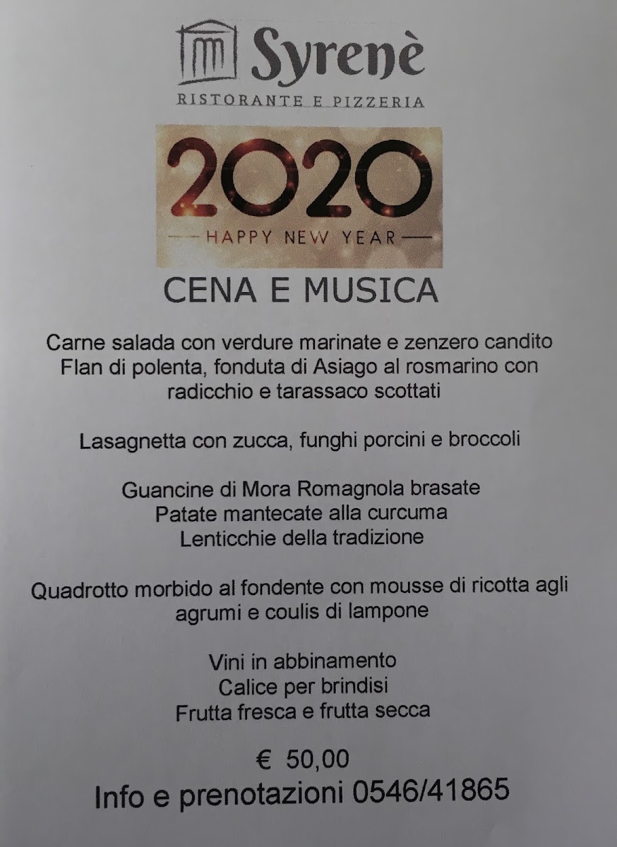 Ristorante Pizzeria Syrenè Photo Menu 3