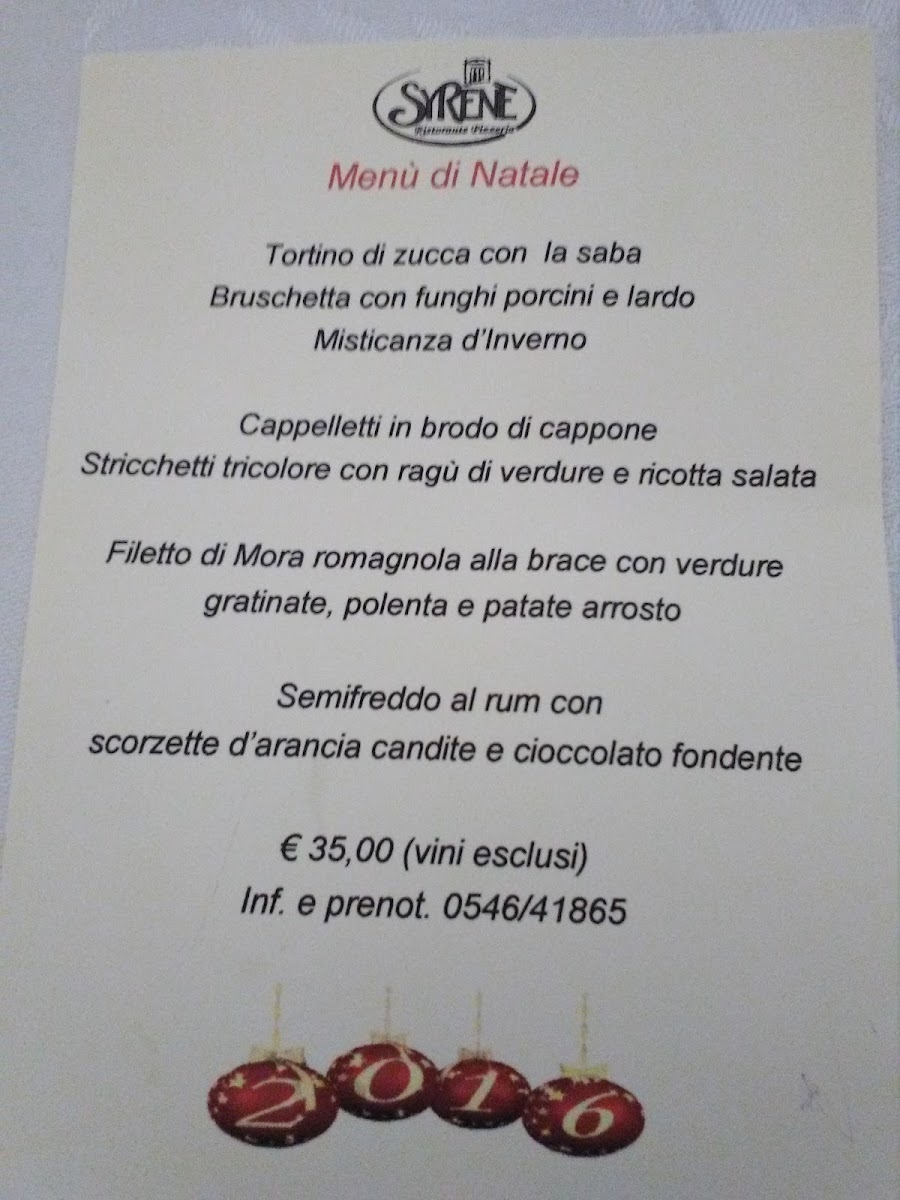 Ristorante Pizzeria Syrenè Photo Menu 4