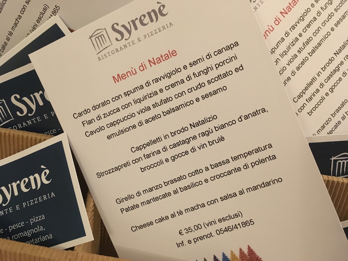 Ristorante Pizzeria Syrenè Photo Menu 5