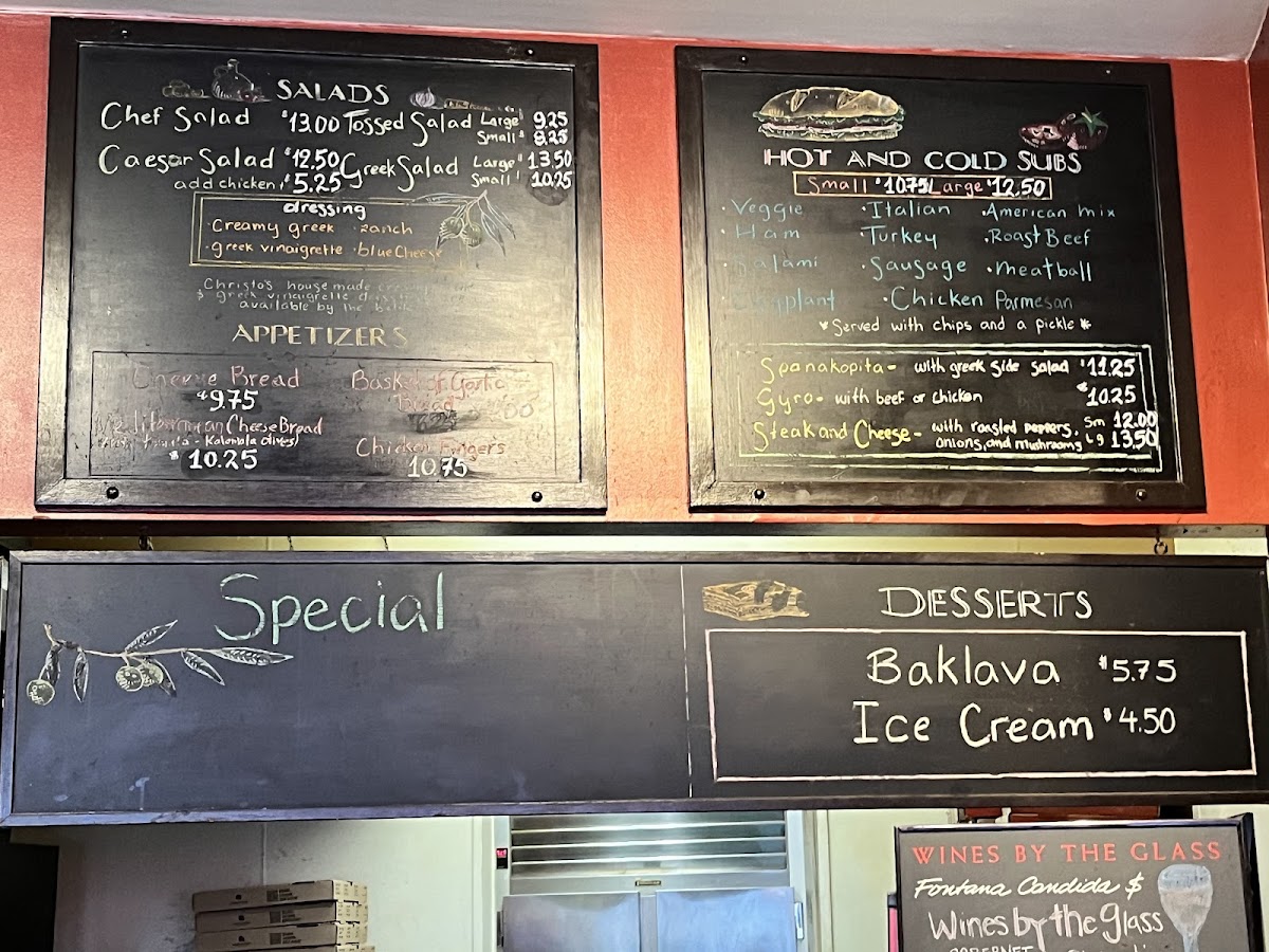 Christos' Pizza and Pasta Photo Menu 3