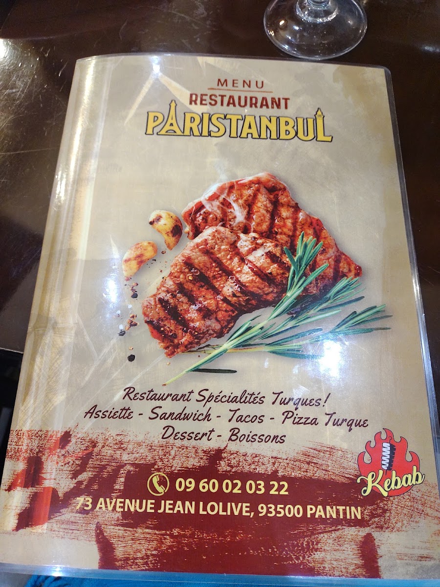 PARİSTANBUL GRİLL RESTAURANT Photo Menu 1