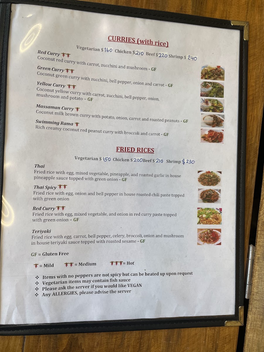 Thai Bistro Bucerias Photo Menu 2