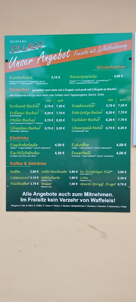 Eiscafé und Bar Di Lago Photo Menu 1
