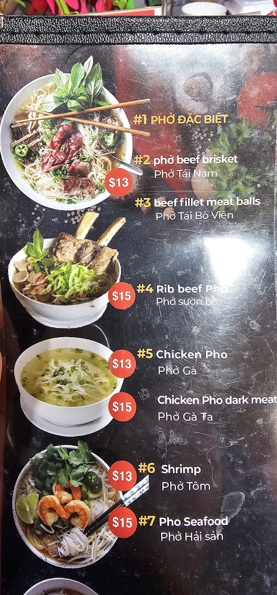 Pho Tai Photo Menu 7
