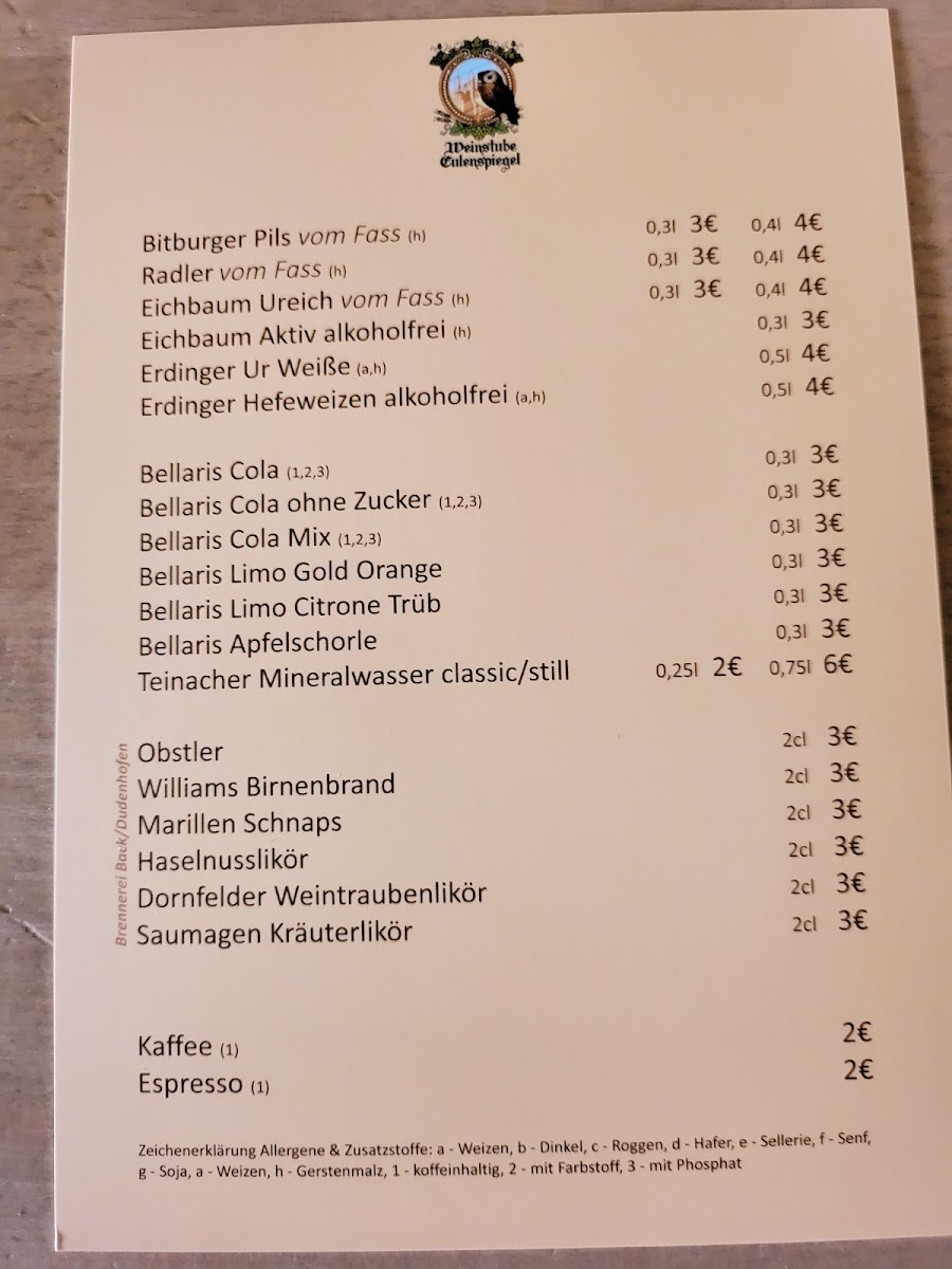 Weinstube Eulenspiegel Photo Menu 3