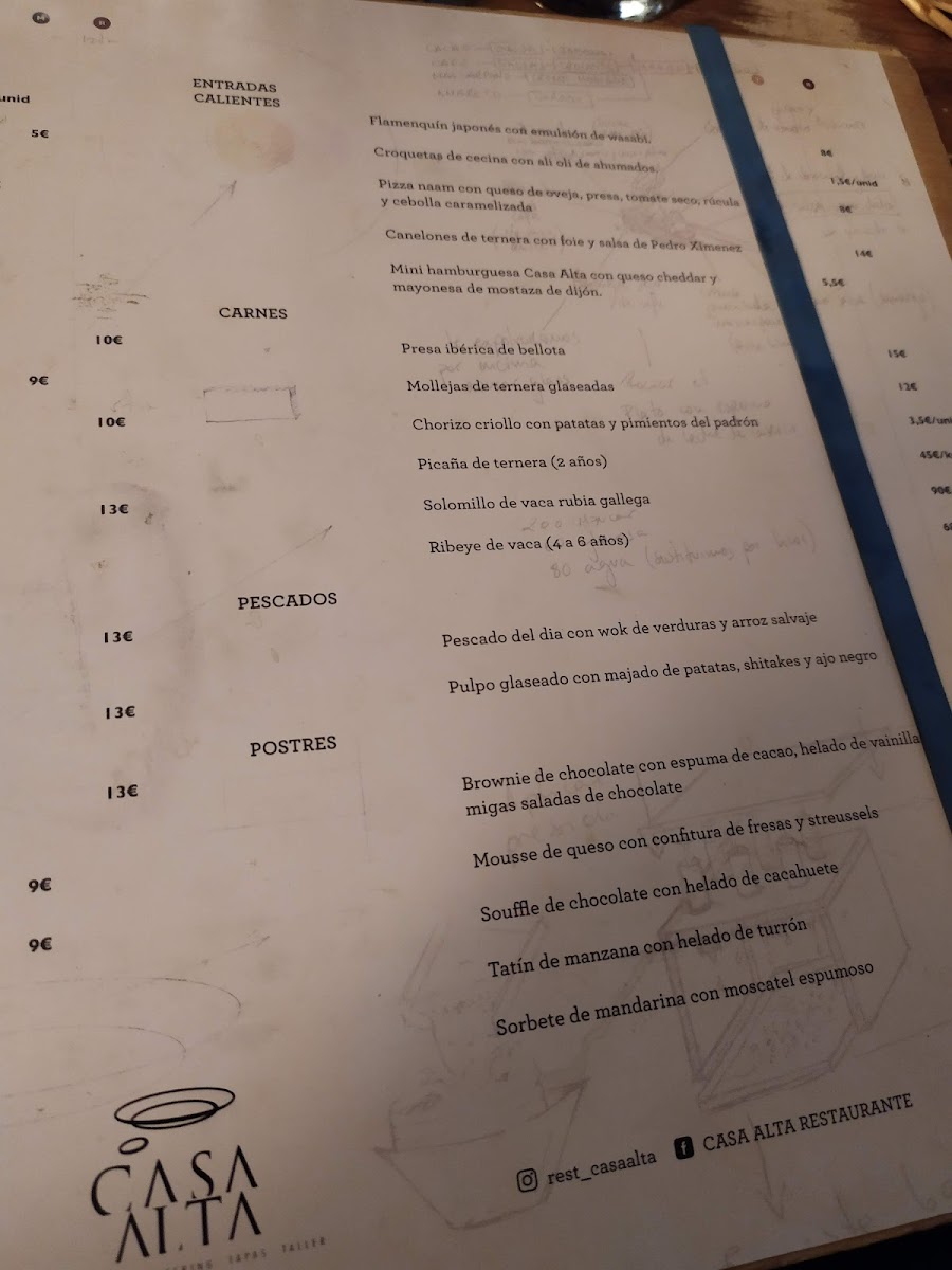 Restaurante Casa Alta Photo Menu 4