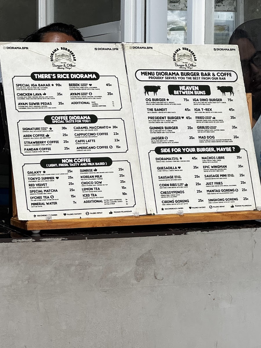 Diorama Coffee & Burger Bar Photo Menu 1