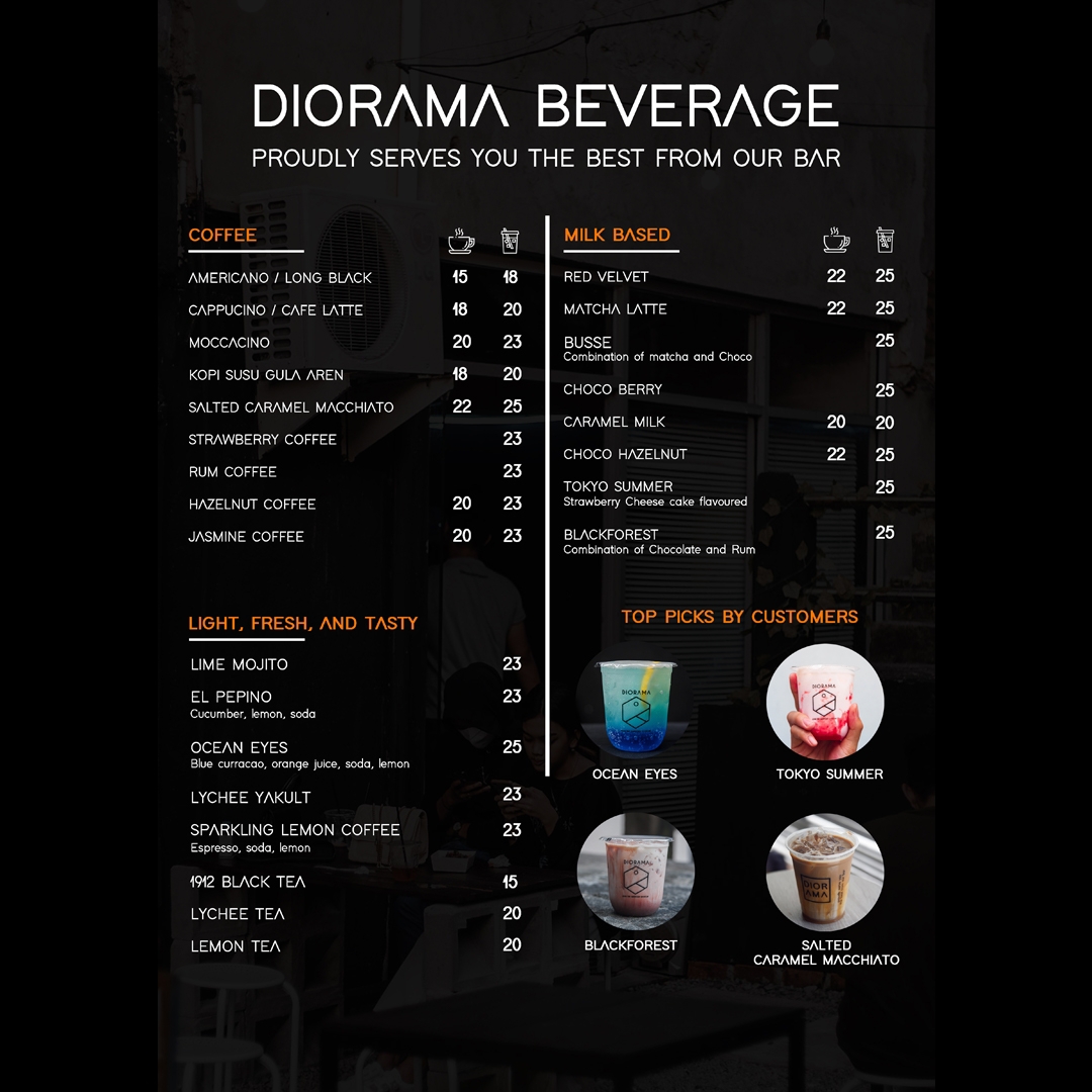 Diorama Coffee & Burger Bar Photo Menu 4