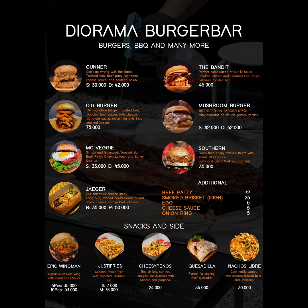 Diorama Coffee & Burger Bar Photo Menu 5