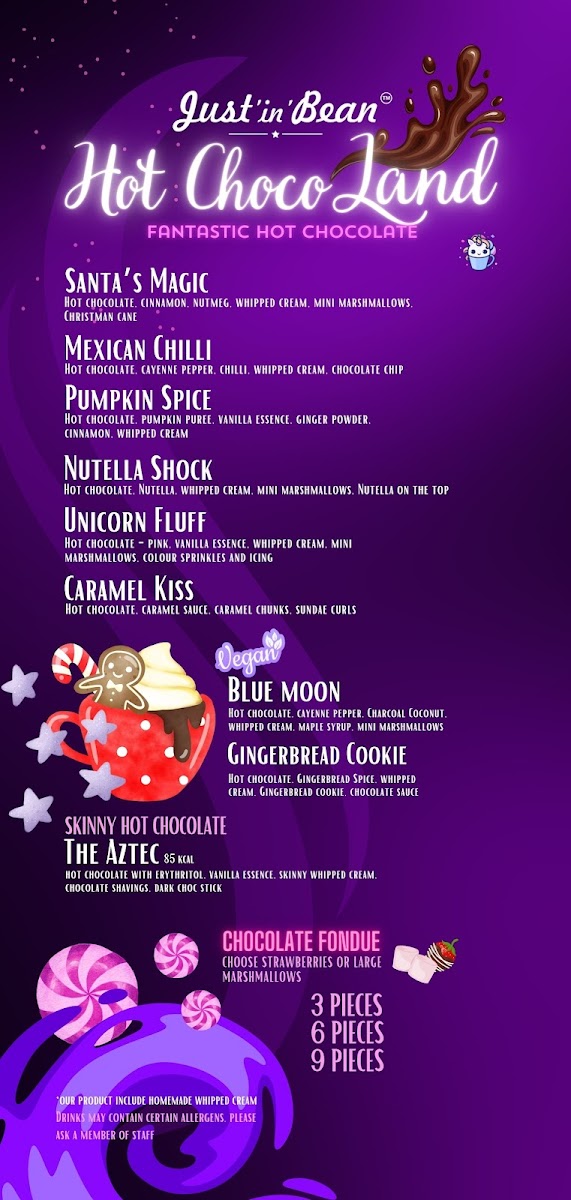 Just in Bean Cafe Photo Menu 1