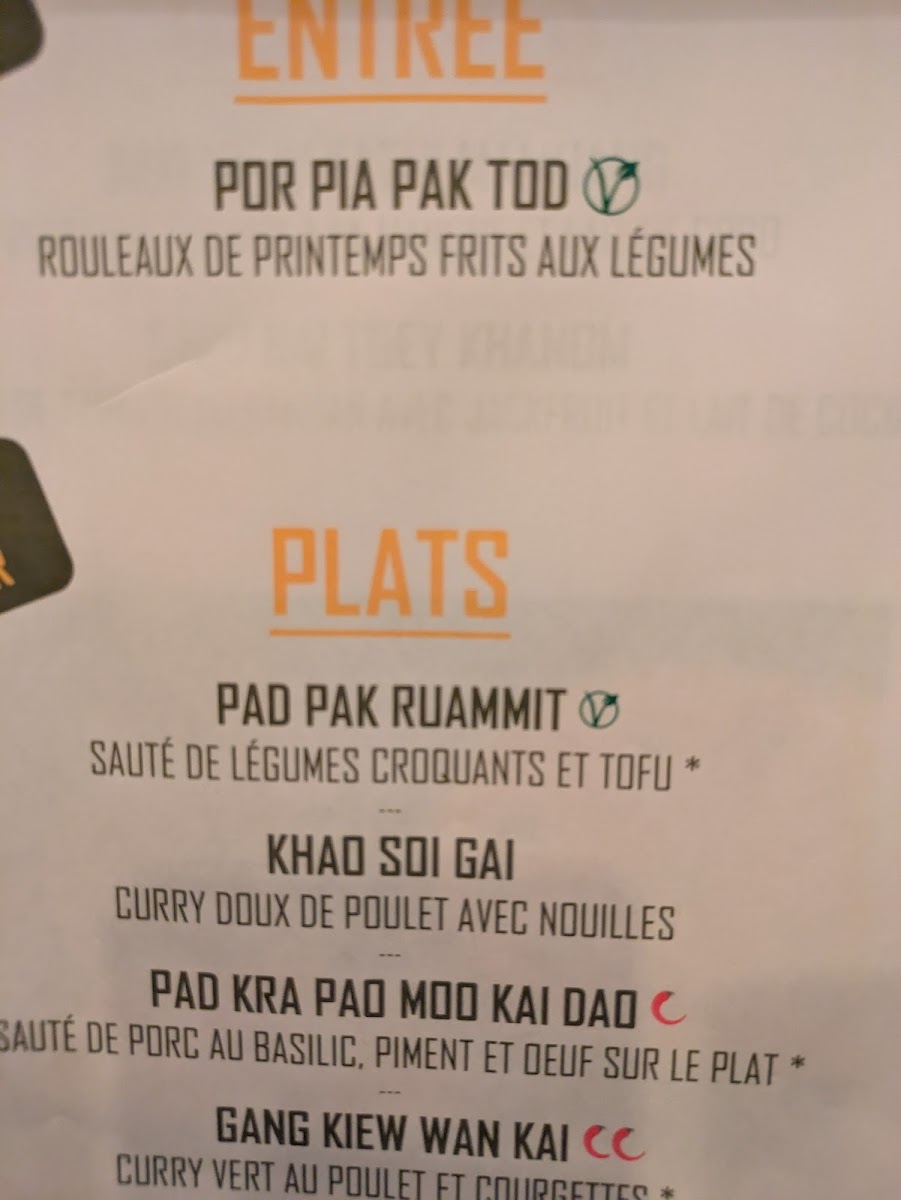 KAP KAO BISTROTHAÏ Photo Menu 3