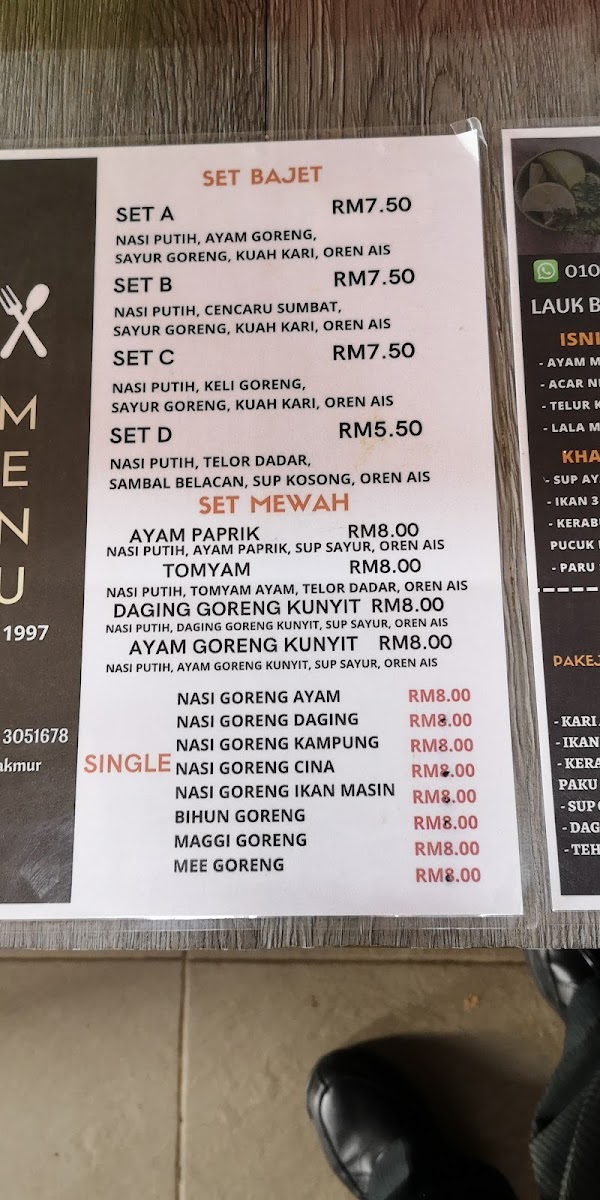 Restoran Pelita Makmur Photo Menu 3