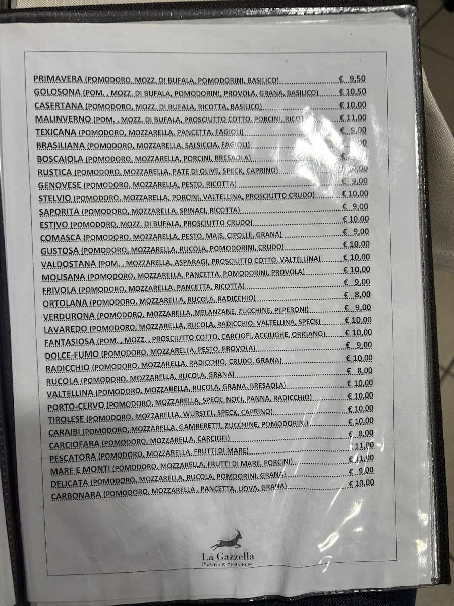 La Gazzella Pizzeria & Steakhouse Photo Menu 3
