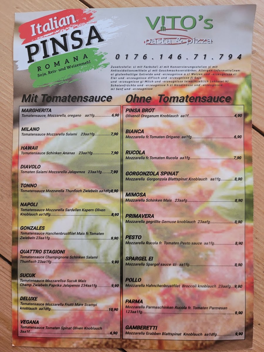 Vitos Photo Menu 2