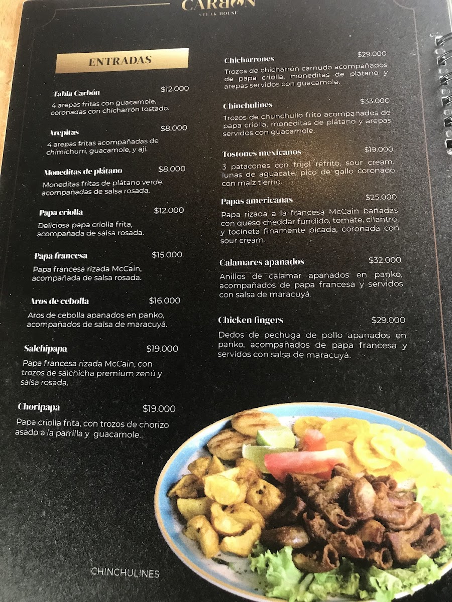 Carbón Steak House Photo Menu 1