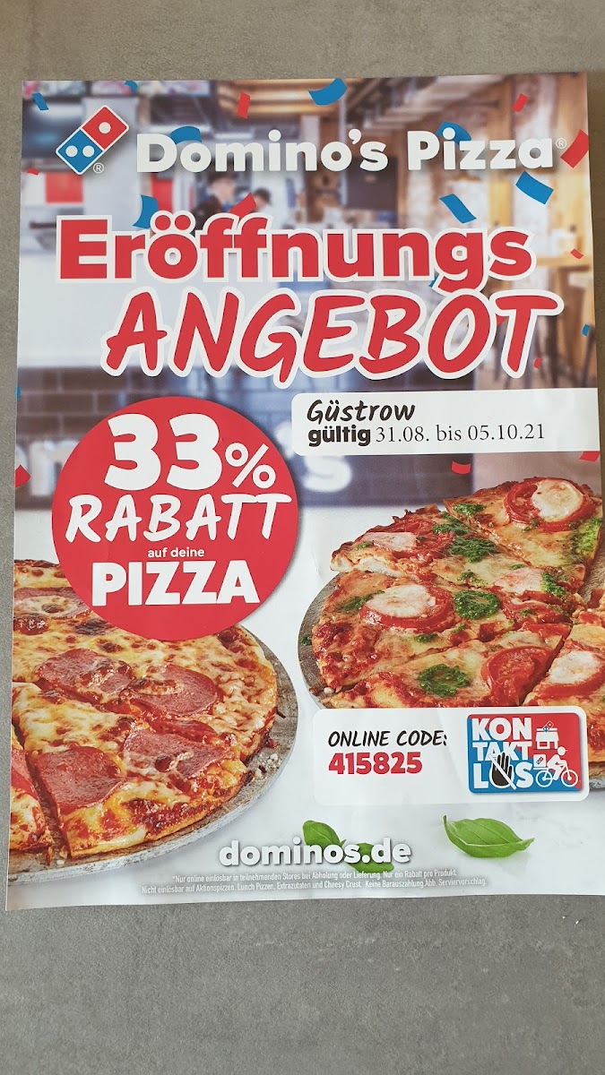Domino's Pizza Güstrow Photo Menu 2