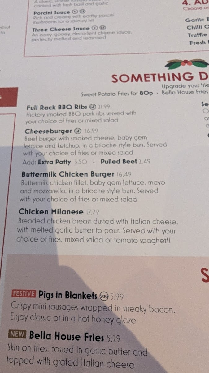 Bella Italia - Inverness Photo Menu 4