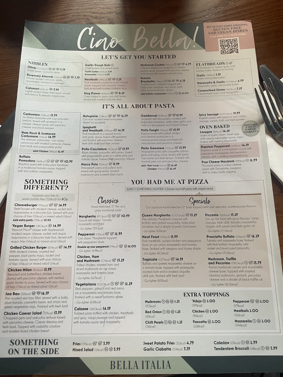 Bella Italia - Inverness Photo Menu 5